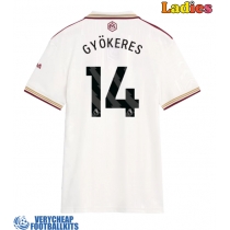 Arsenal Viktor Gyokeres #14 Replica Third Shirt Ladies 2025-26 Short Sleeve